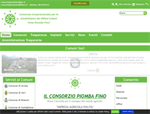 Tablet Screenshot of consorziopiombafino.com